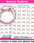 40 Cute Hamster/Gerbil/Pet Planner Stickers