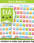 49 Cute D.L.A. Flags/Disability Living Allowance/Planner Stickers