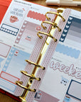 Functional Personal Size Weekly Kit 0203 Planner Stickers/Kawaii/Cute Stickers