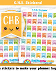 49 Cute C.H.B. Flags/Child Benefit/Planner Stickers