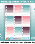 Planning Panda/Cute Panda Bear/Bamboo Weekly Kit, Planner Stickers