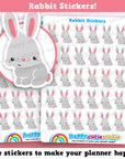 30 Cute Rabbit/Bunny/Pet Planner Stickers