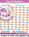 50 Cute Wax/Beauty/Appointment Planner Stickers