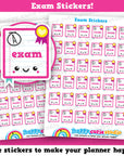 36 Cute Exam/College/School/Uni Planner Stickers