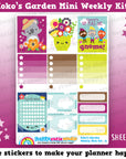 Koko's Garden/Gardening MINI Weekly Kit, Planner Stickers