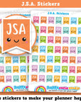 49 Cute J.S.A. Flags/Job Seekers Allowance/Planner Stickers