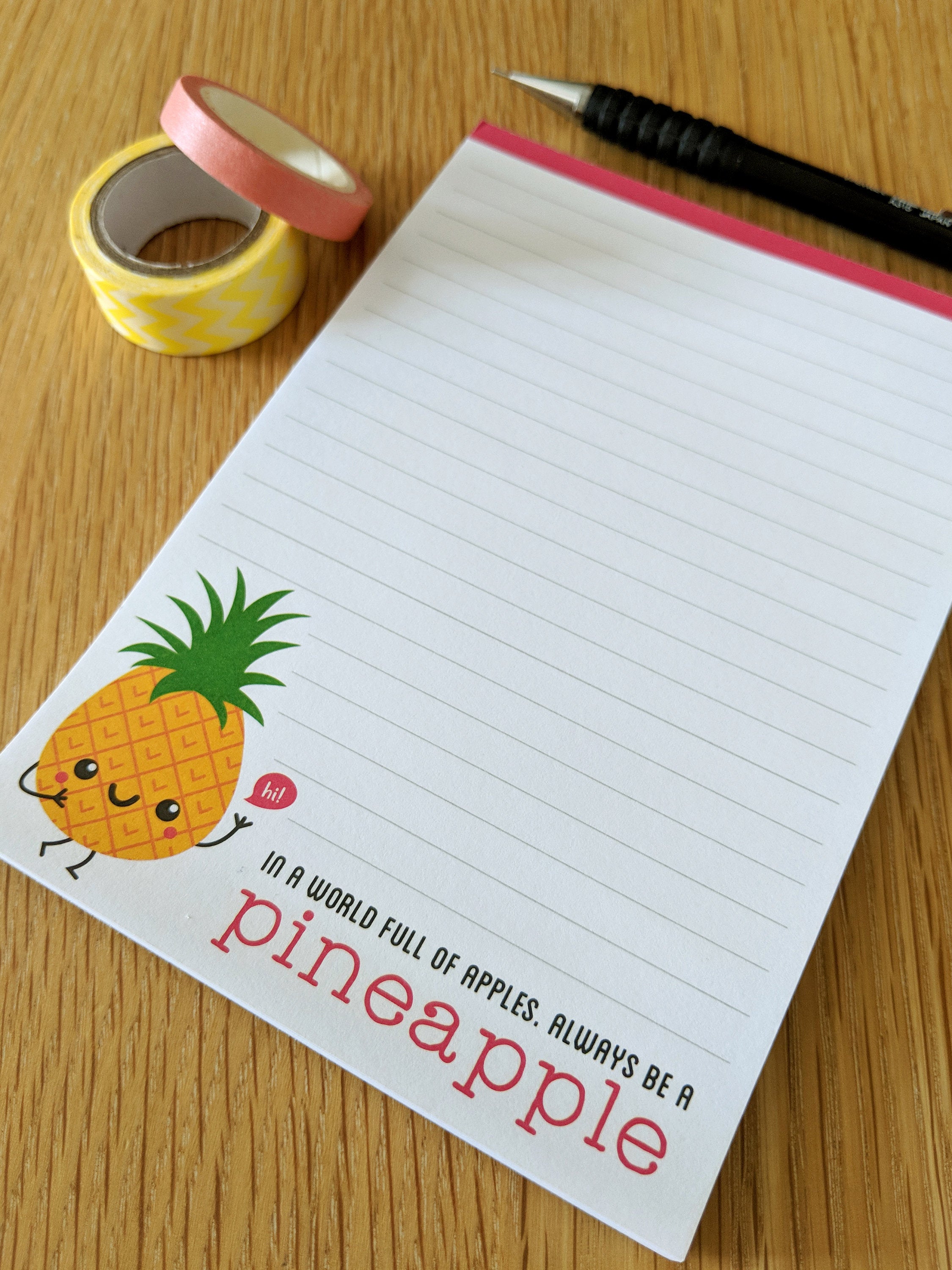 Happy Cutie Studio Pineapple Notepad/Notepaper/Pad/Kawaii/Cute