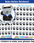 42 Cute Koko the Koala Sailor Planner Stickers