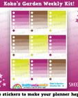Koko's Garden/Gardening Weekly Kit, Planner Stickers