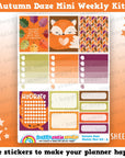 Autumn Daze/Autumn/Fall MINI Weekly Kit, Planner Stickers