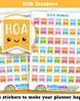 49 Cute H.O.A. Flags/Home Owners Association/Planner Stickers