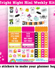 Fright Night/Halloween MINI Weekly Kit, Planner Stickers