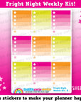 Fright Night/Halloween/Spooky Weekly Kit, Planner Stickers