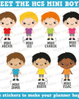 47 Cute Sleepover/Toddler/Boy/Kid Planner Stickers