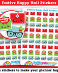 54 Cute Festive Happy Mail Planner Stickers