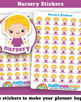42 Cute Mini HCS Boys Nursery/Toddler/Child/Kid Planner Stickers