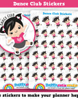 35 Cute Dance Club Girl Planner Stickers