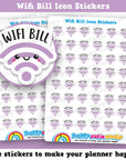 48 Cute Wifi Bill Icons/Pay Bill/ Bills Reminder Planner Stickers