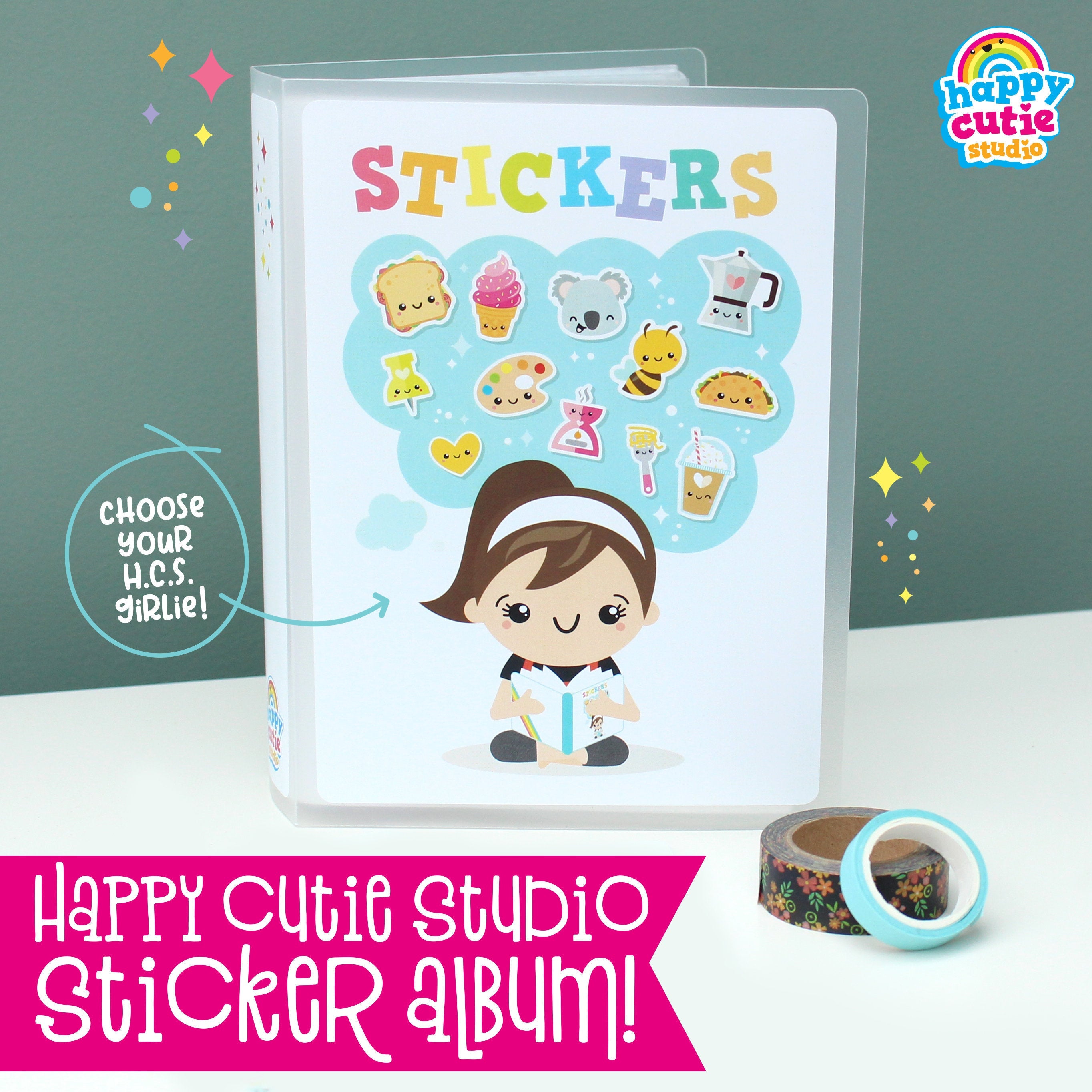Happy Cutie Studio Sticker Album/Sticker Storage/Sticker Folder/Kawaii/Cute