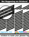 48 Cute Not Happening/Epic Fail/Nope FunctionalPlanner Stickers