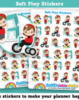 30 Cute Mini HCS Girlie Soft Play/Playground/Fun Planner Stickers