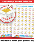 42 Cute Takeaway Noodle/Ramen/Food Planner Stickers