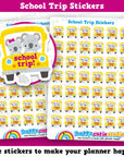 42 Cute School Trip Planner Stickers