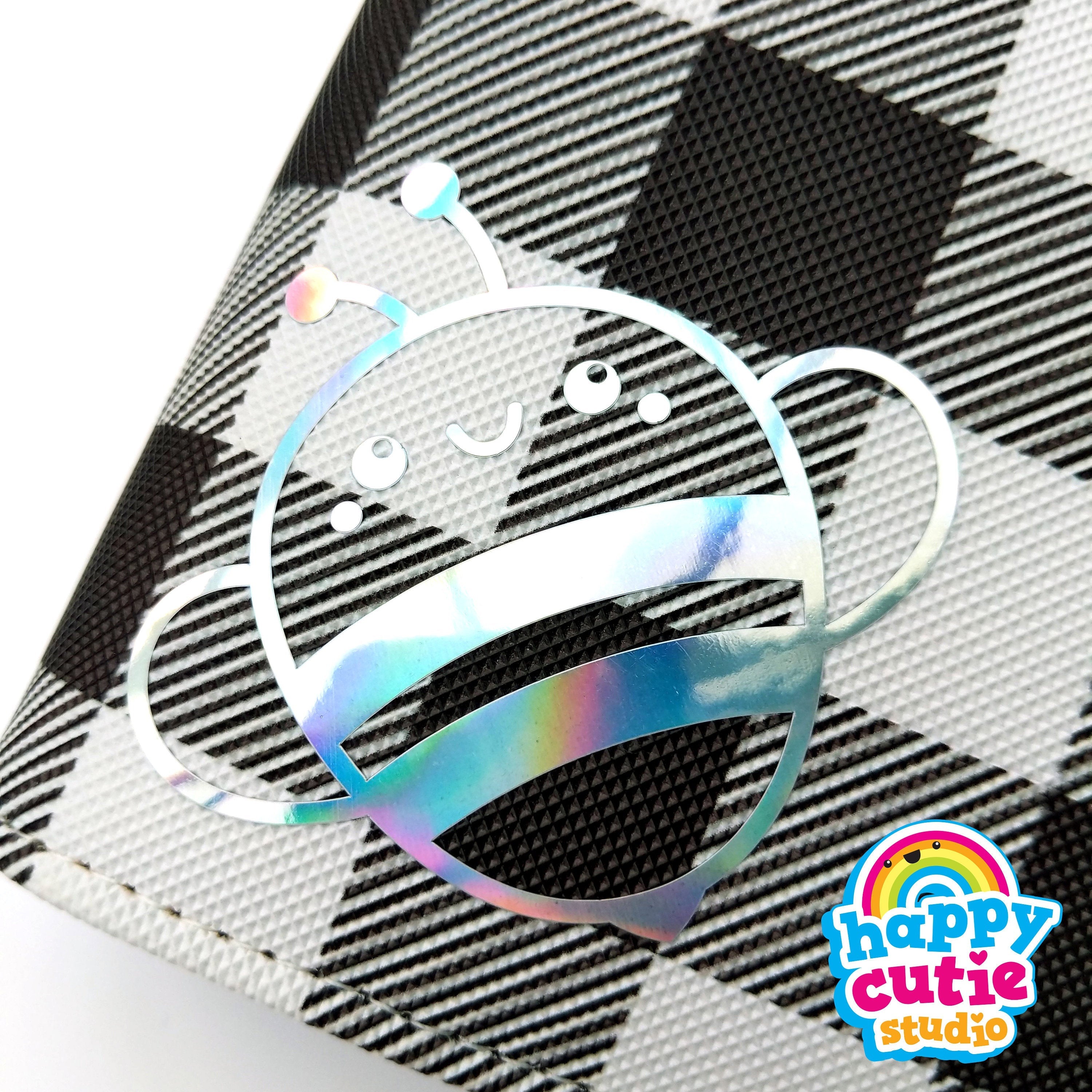 Happy Cutie Studio Buddy the Bee/Bumble Bee Vinyl Decal/Laptop/Kawaii/Cute