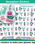36 Cute Houseplant/Cactus/Succulent Planner Stickers