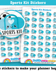 40 Cute Sports Kit/Bag/School Reminder Planner Stickers