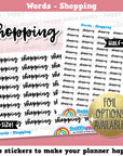 Shopping/Functional Planner Stickers