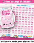 42 Cute Clean Fridge/Chores Planner Stickers