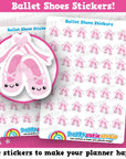 42 Cute Ballet Shoes/Lesson Planner Stickers
