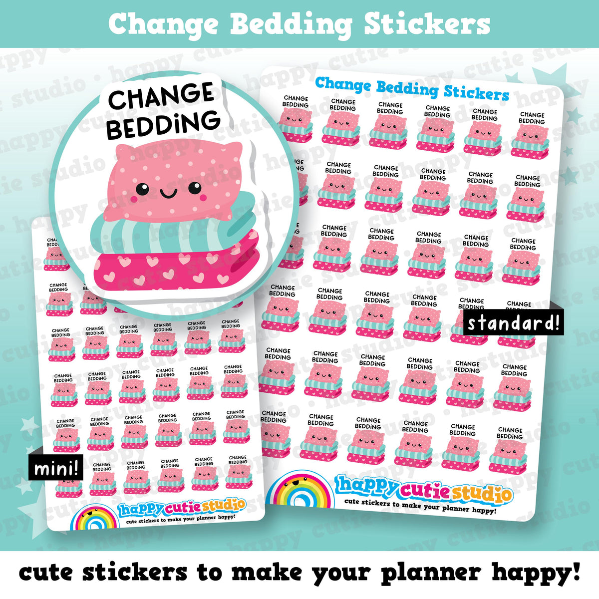 36 Cute Change Bedding Planner Stickers