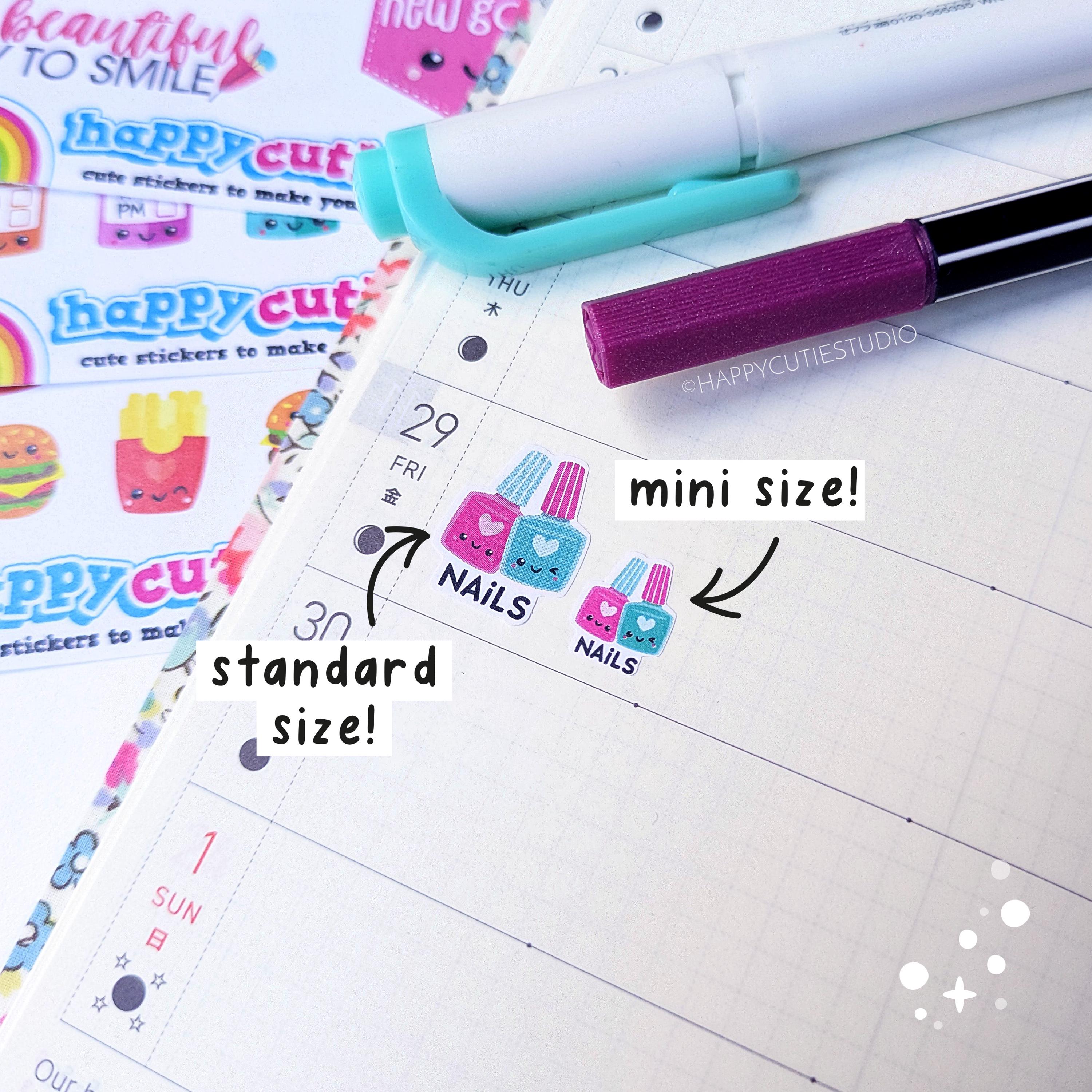 45 Cute Inset Day/Pencil/School Planner Stickers – HappyCutieStudio
