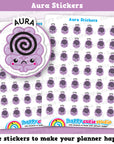 42 Cute Aura/Epilepsy/Seizure Planner Stickers