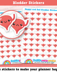 54 Cute Bladder Planner Stickers