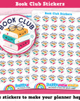 48 Cute Book Club/Reading Planner Stickers