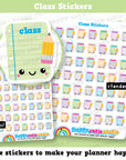 49 Cute Class/University/School Planner Stickers