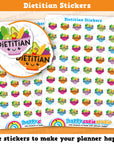 54 Cute Dietitian/Dietician Planner Stickers