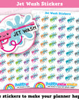 48 Cute Jet Wash/Pressure Wash/Power Wash Planner Stickers