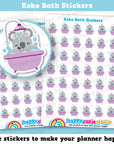 42 Cute Koko the Koala Bath Planner Stickers