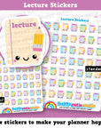 49 Cute Lecture/University/School Planner Stickers