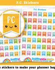 49 Cute P.C. Flags/Personal Independence Payment/Planner Stickers