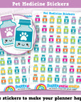 49 Cute Pet Medicine Planner Stickers