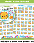 48 Cute School Dinner Planner Stickers