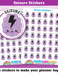 42 Cute Epilepsy/Seizure Planner Stickers