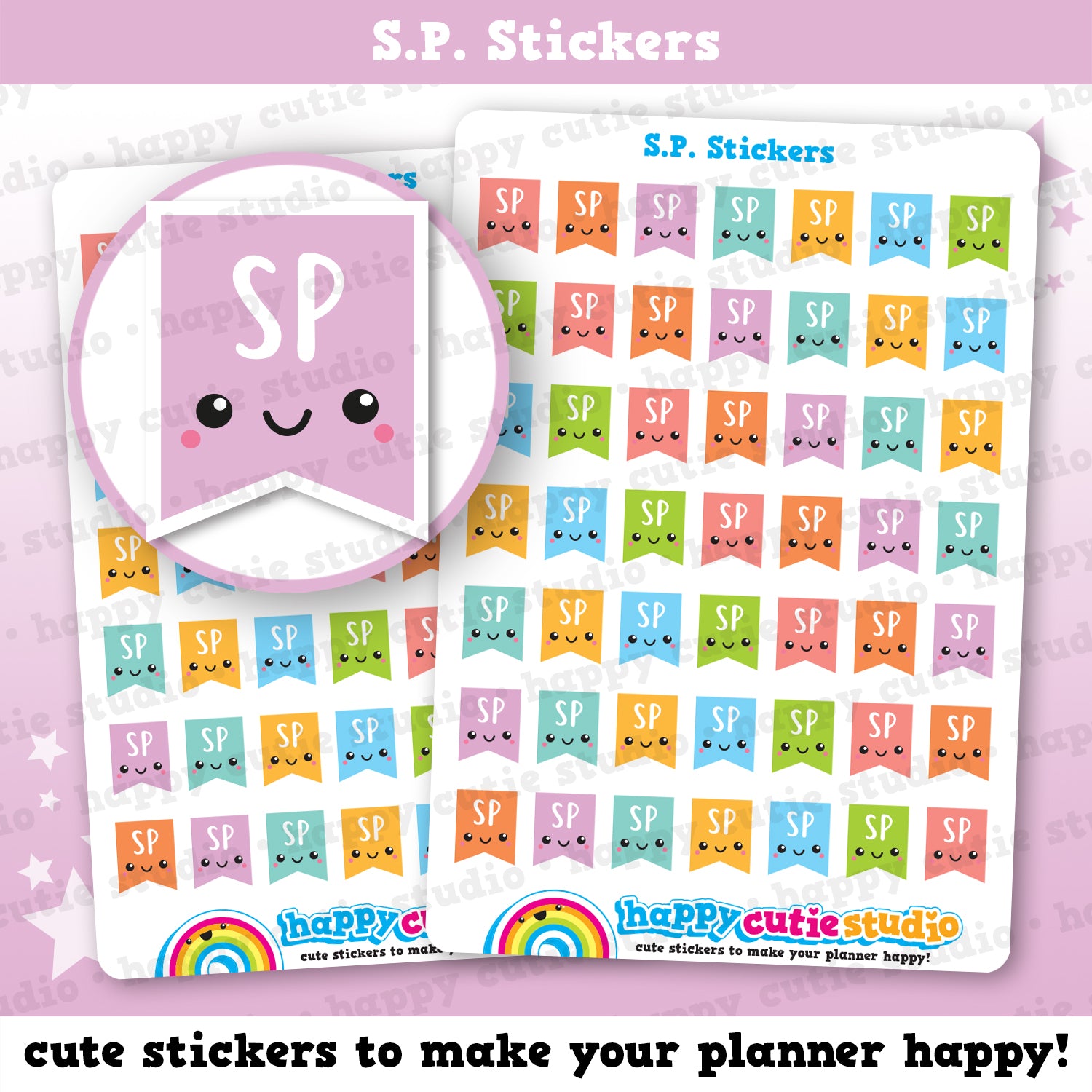 49 Cute S.P. Flags/Personal Independence Payment/Planner Stickers