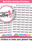 55 Cute Sterilise Bottles Planner Stickers