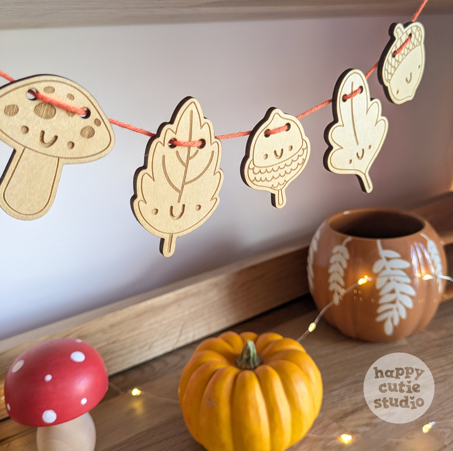 Laser Cut Cute Autumn/Fall Garland